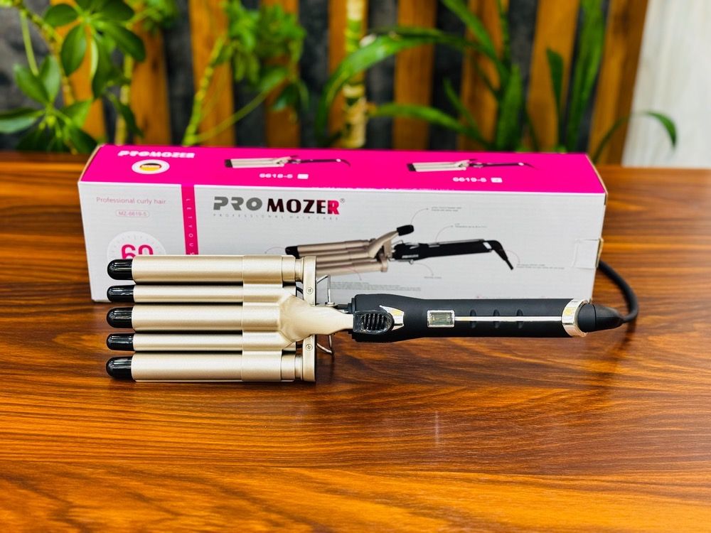 فر اس PRO MOZER مدل MZ-6619-5 | موج‌ساز حرفه‌ای مو با گرم‌شدن سریع